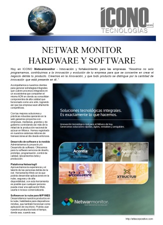 NETWAR MONITOR HARDWARE Y SOFTWARE